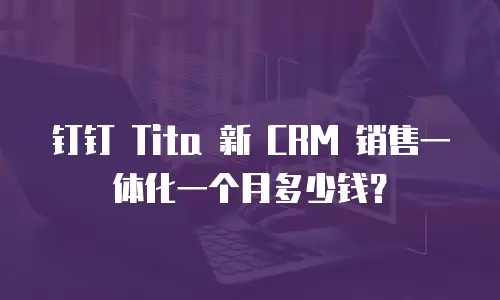 钉钉 Tita 新 CRM 销售一体化一个月多少钱？