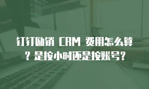 钉钉励销 CRM 费用怎么算？是按小时还是按账号？