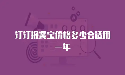 钉钉报餐宝价格多少合适用一年