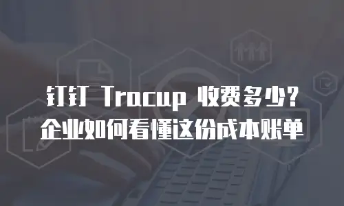 钉钉 Tracup 收费多少？企业如何看懂这份成本账单