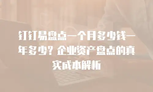 钉钉易盘点一个月多少钱一年多少？企业资产盘点的真实成本解析