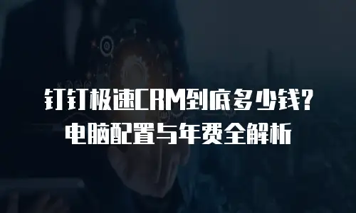 钉钉极速CRM到底多少钱？电脑配置与年费全解析