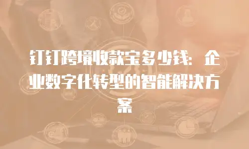 钉钉跨境收款宝多少钱：企业数字化转型的智能解决方案