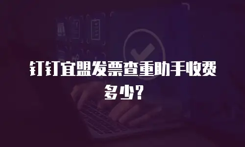 钉钉宜盟发票查重助手收费多少？
