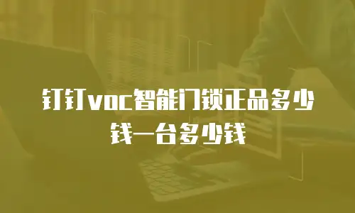 钉钉voc智能门锁正品多少钱一台多少钱