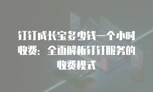 钉钉成长宝多少钱一个小时收费：全面解析钉钉服务的收费模式
