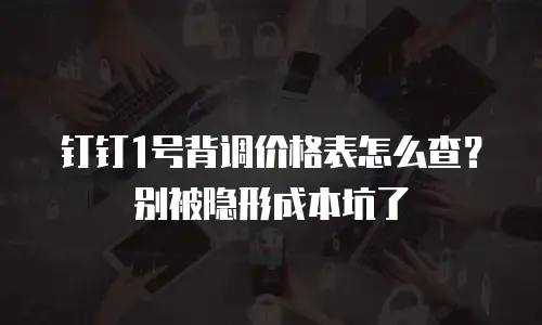 钉钉1号背调价格表怎么查？别被隐形成本坑了