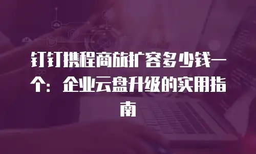 钉钉携程商旅扩容多少钱一个：企业云盘升级的实用指南