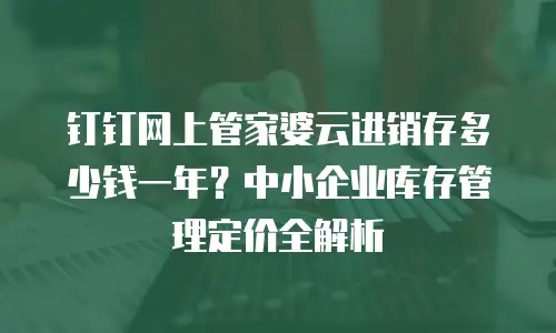 钉钉网上管家婆云进销存多少钱一年？中小企业库存管理定价全解析