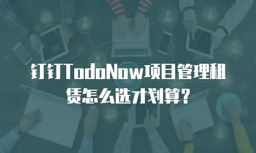 钉钉TodoNow项目管理租赁怎么选才划算？