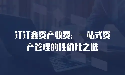 钉钉鑫资产收费：一站式资产管理的性价比之选