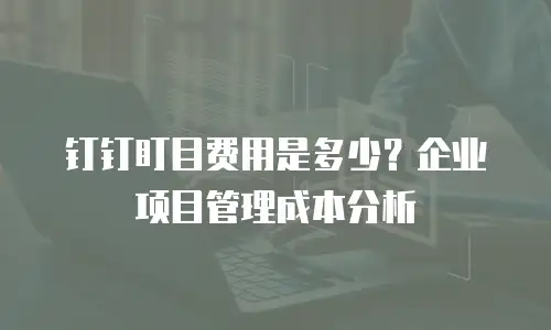 钉钉盯目费用是多少？企业项目管理成本分析
