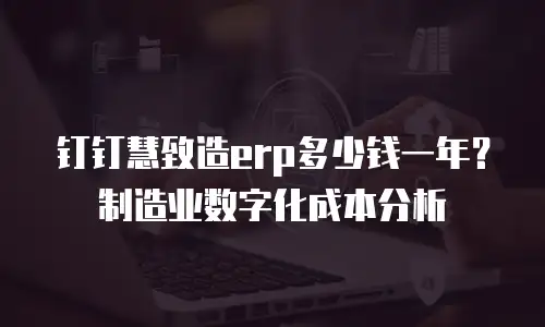 钉钉慧致造erp多少钱一年？制造业数字化成本分析