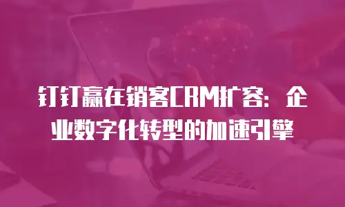 钉钉赢在销客CRM扩容：企业数字化转型的加速引擎