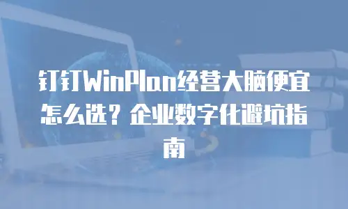 钉钉WinPlan经营大脑便宜怎么选？企业数字化避坑指南
