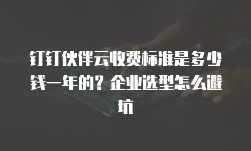 钉钉伙伴云收费标准是多少钱一年的？企业选型怎么避坑