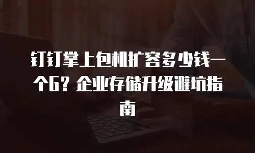 钉钉掌上包机扩容多少钱一个G？企业存储升级避坑指南