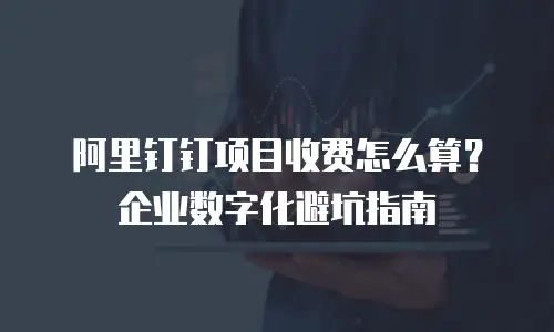 阿里钉钉项目收费怎么算？企业数字化避坑指南