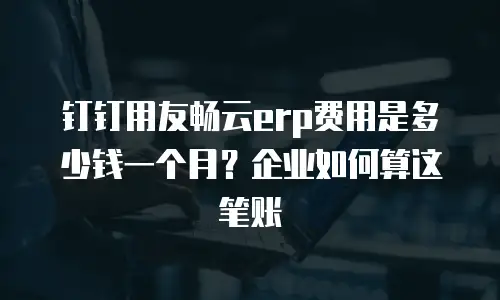 钉钉用友畅云erp费用是多少钱一个月？企业如何算这笔账