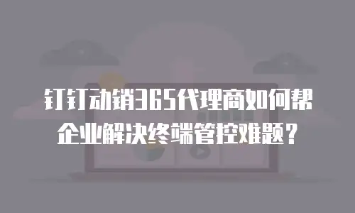 钉钉动销365代理商如何帮企业解决终端管控难题？