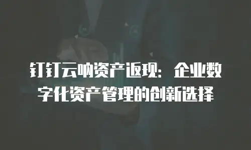 钉钉云呐资产返现：企业数字化资产管理的创新选择