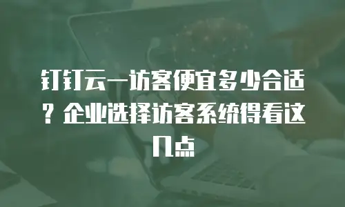 钉钉云一访客便宜多少合适？企业选择访客系统得看这几点