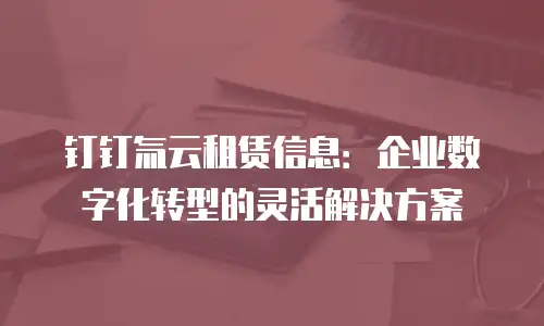 钉钉氚云租赁信息：企业数字化转型的灵活解决方案