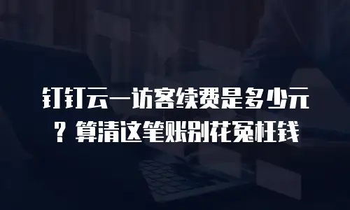 钉钉云一访客续费是多少元？算清这笔账别花冤枉钱