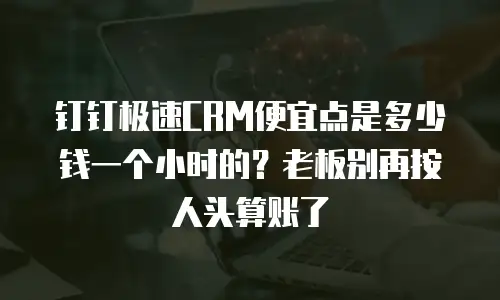钉钉极速CRM便宜点是多少钱一个小时的？老板别再按人头算账了