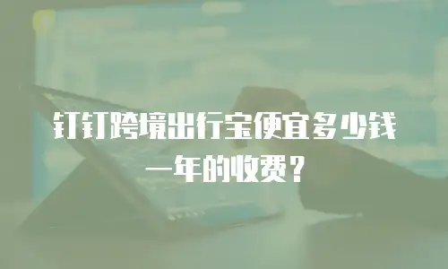钉钉跨境出行宝便宜多少钱一年的收费？
