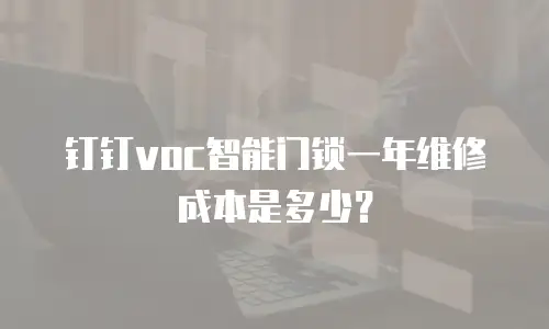 钉钉voc智能门锁一年维修成本是多少？