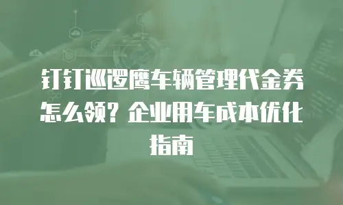 钉钉巡逻鹰车辆管理代金券怎么领？企业用车成本优化指南