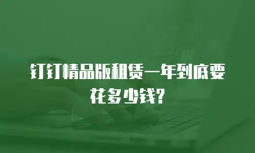 钉钉精品版租赁一年到底要花多少钱？