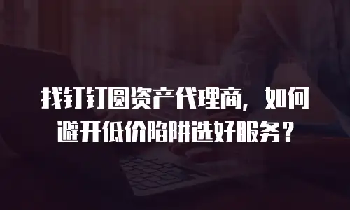 找钉钉圆资产代理商，如何避开低价陷阱选好服务？
