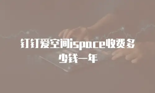 钉钉爱空间ispace收费多少钱一年