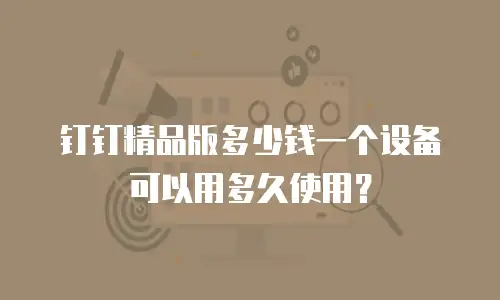 钉钉精品版多少钱一个设备可以用多久使用？