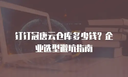 钉钉冠唐云仓库多少钱？企业选型避坑指南