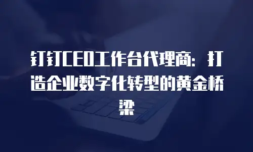 钉钉CEO工作台代理商：打造企业数字化转型的黄金桥梁