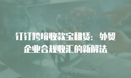 钉钉跨境收款宝租赁：外贸企业合规收汇的新解法