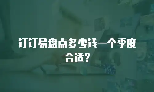 钉钉易盘点多少钱一个季度合适？