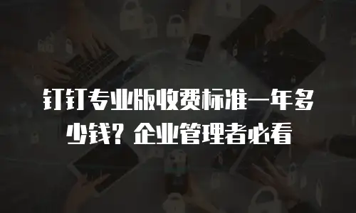 钉钉专业版收费标准一年多少钱？企业管理者必看