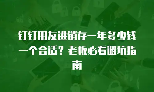 钉钉用友进销存一年多少钱一个合适？老板必看避坑指南