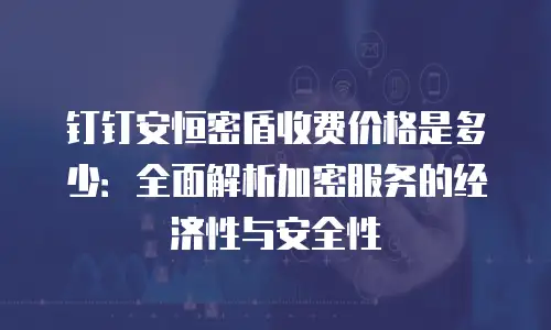 钉钉安恒密盾收费价格是多少：全面解析加密服务的经济性与安全性