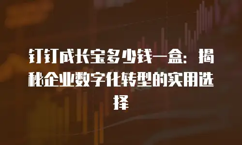 钉钉成长宝多少钱一盒：揭秘企业数字化转型的实用选择