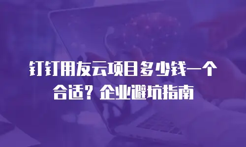 钉钉用友云项目多少钱一个合适？企业避坑指南