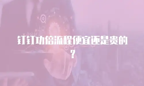 钉钉功倍流程便宜还是贵的？
