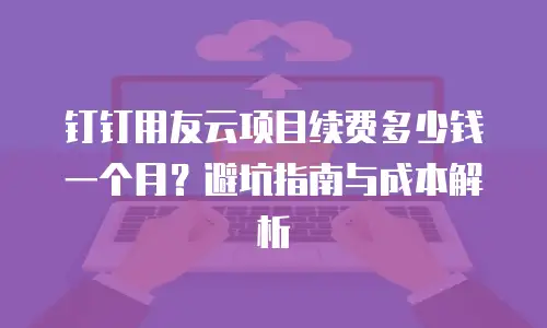 钉钉用友云项目续费多少钱一个月？避坑指南与成本解析