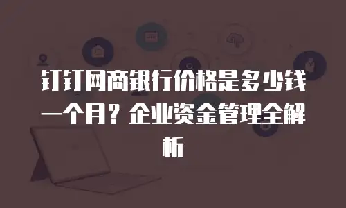 钉钉网商银行价格是多少钱一个月？企业资金管理全解析