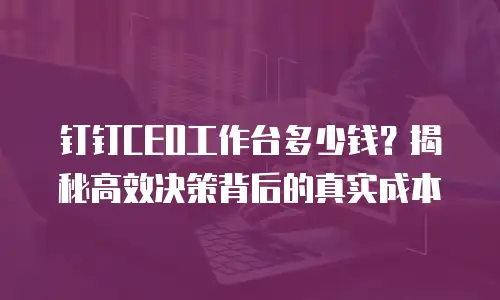 钉钉CEO工作台多少钱？揭秘高效决策背后的真实成本