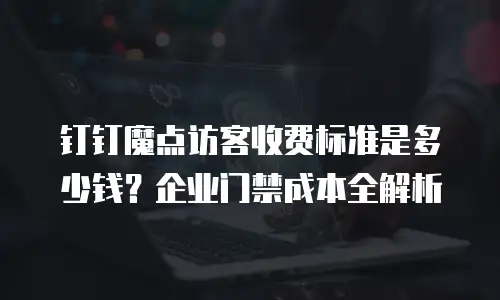 钉钉魔点访客收费标准是多少钱？企业门禁成本全解析